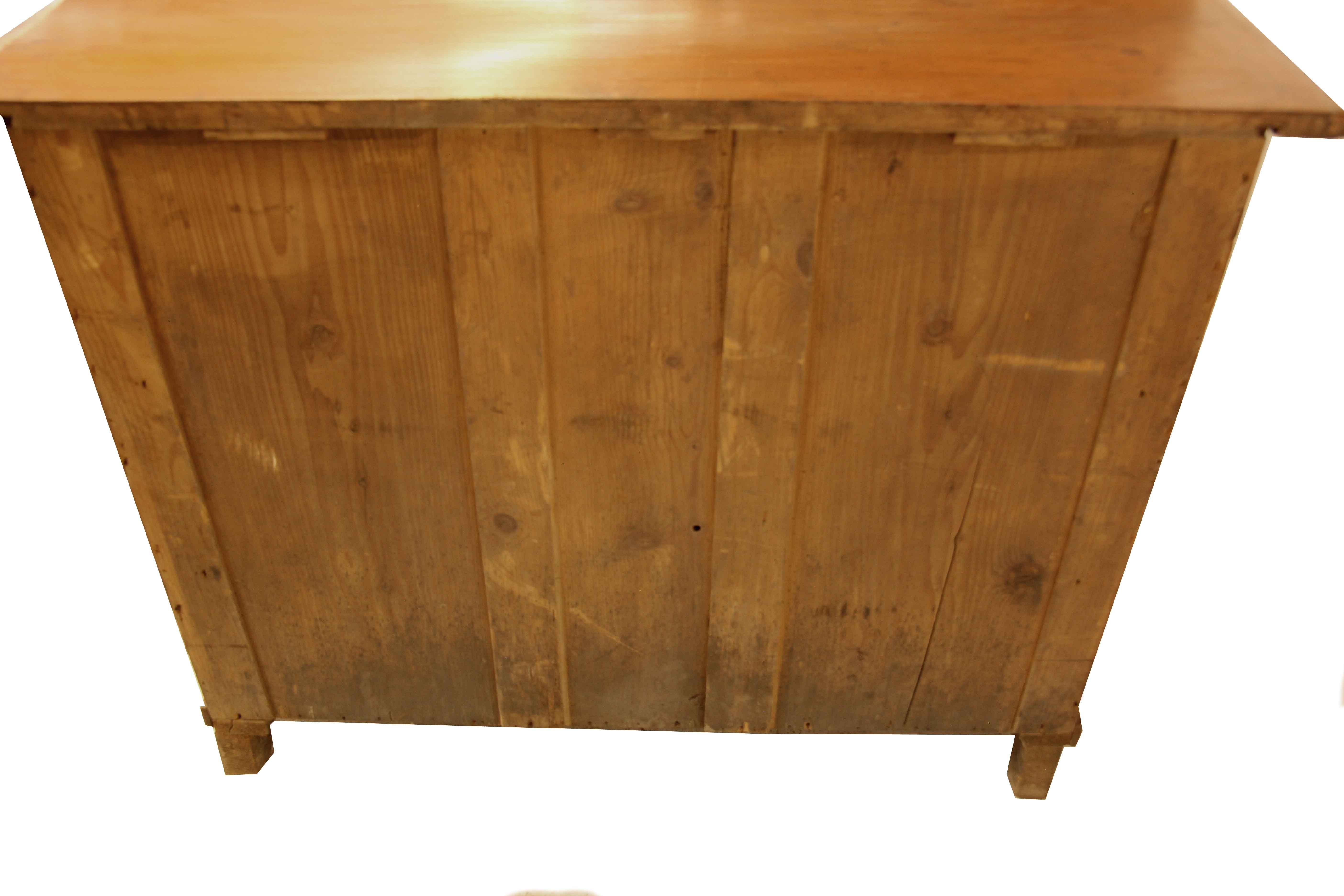 Continental Pine Three Drawer Chest For Sale 6
