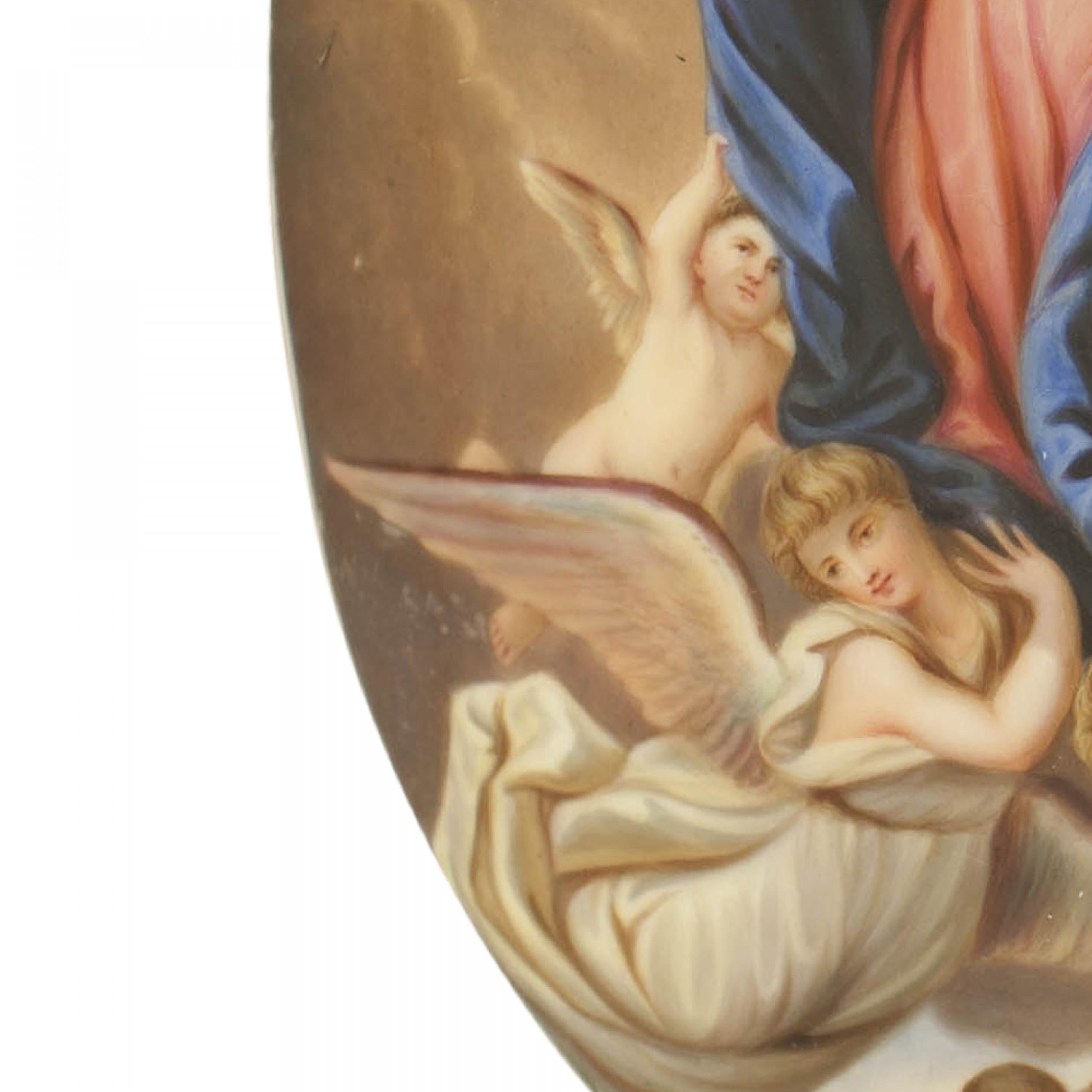 Biedermeier Plaque Virgin Mary continentale en vente