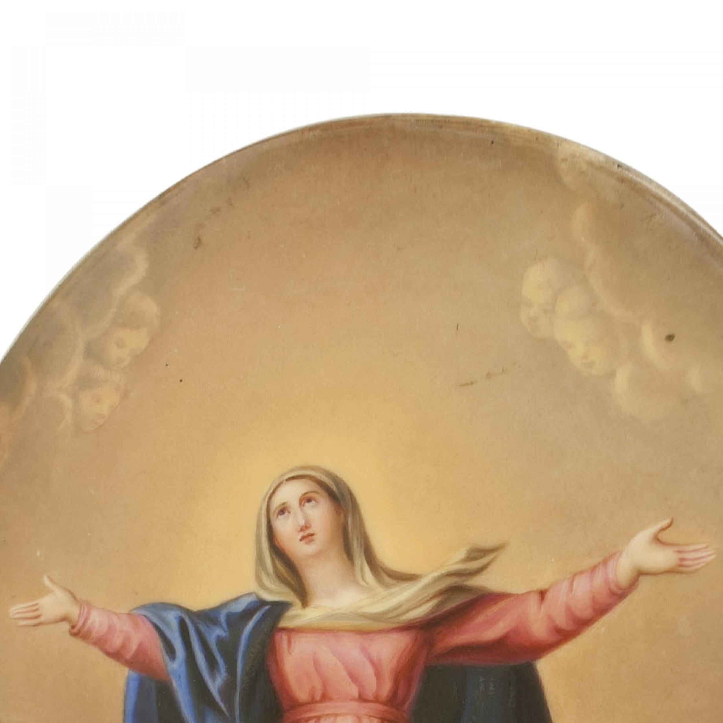 Autrichien Plaque Virgin Mary continentale en vente
