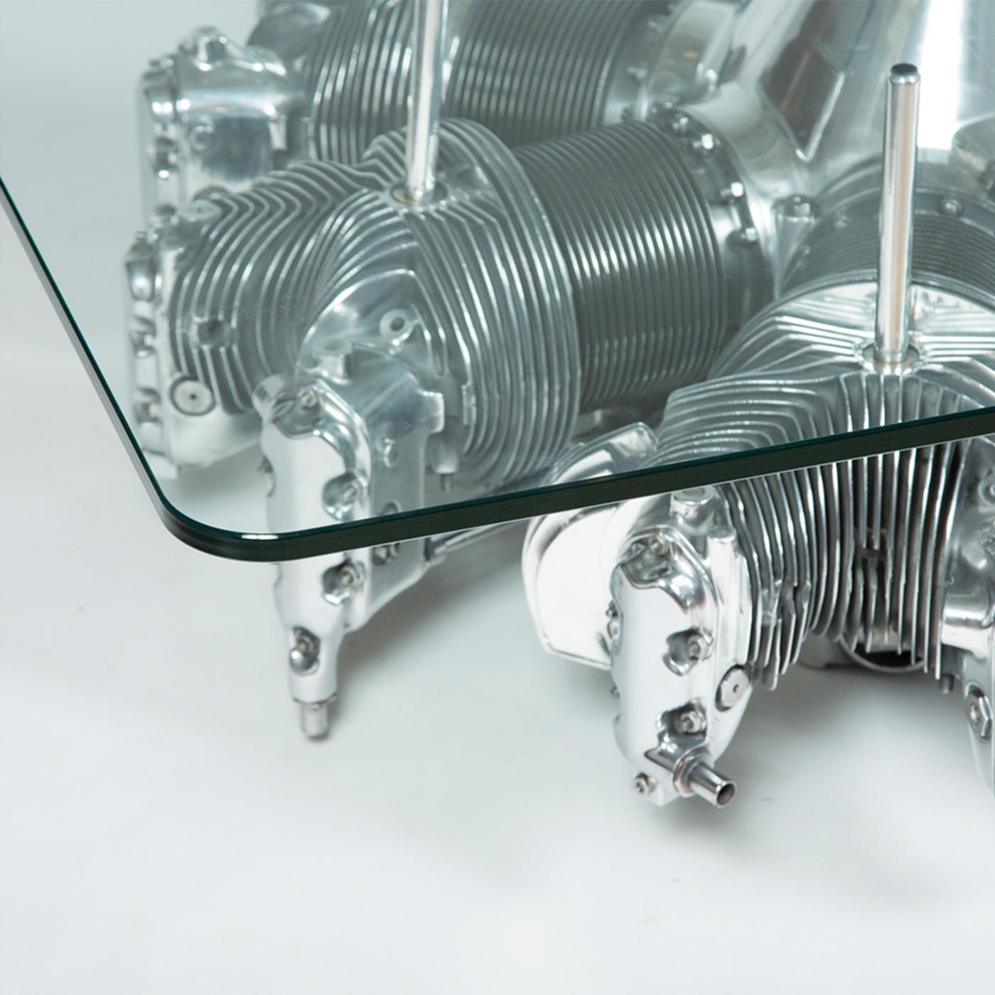 Hand-Crafted Continental Radial Engine Coffee Table For Sale