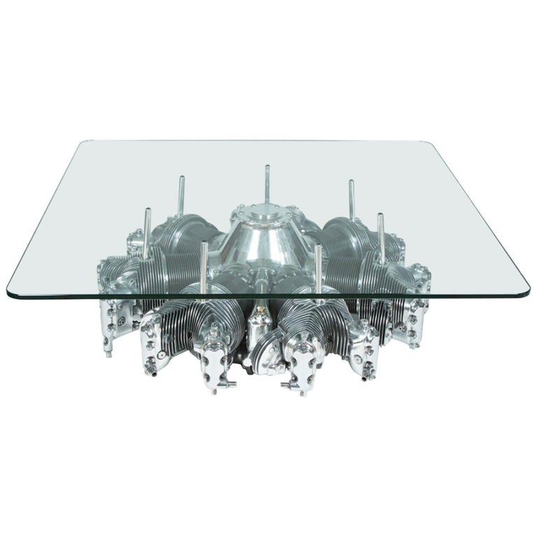 Continental Radial Engine Coffee Table For Sale at 1stDibs