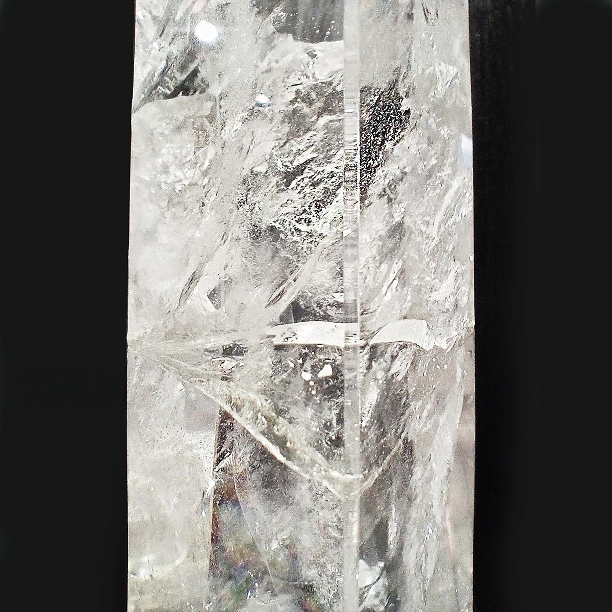 Continental Rock Crystal Obelisks, Pair For Sale 1