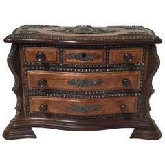 Scatola per gioielli in miniatura in palissandro Continental