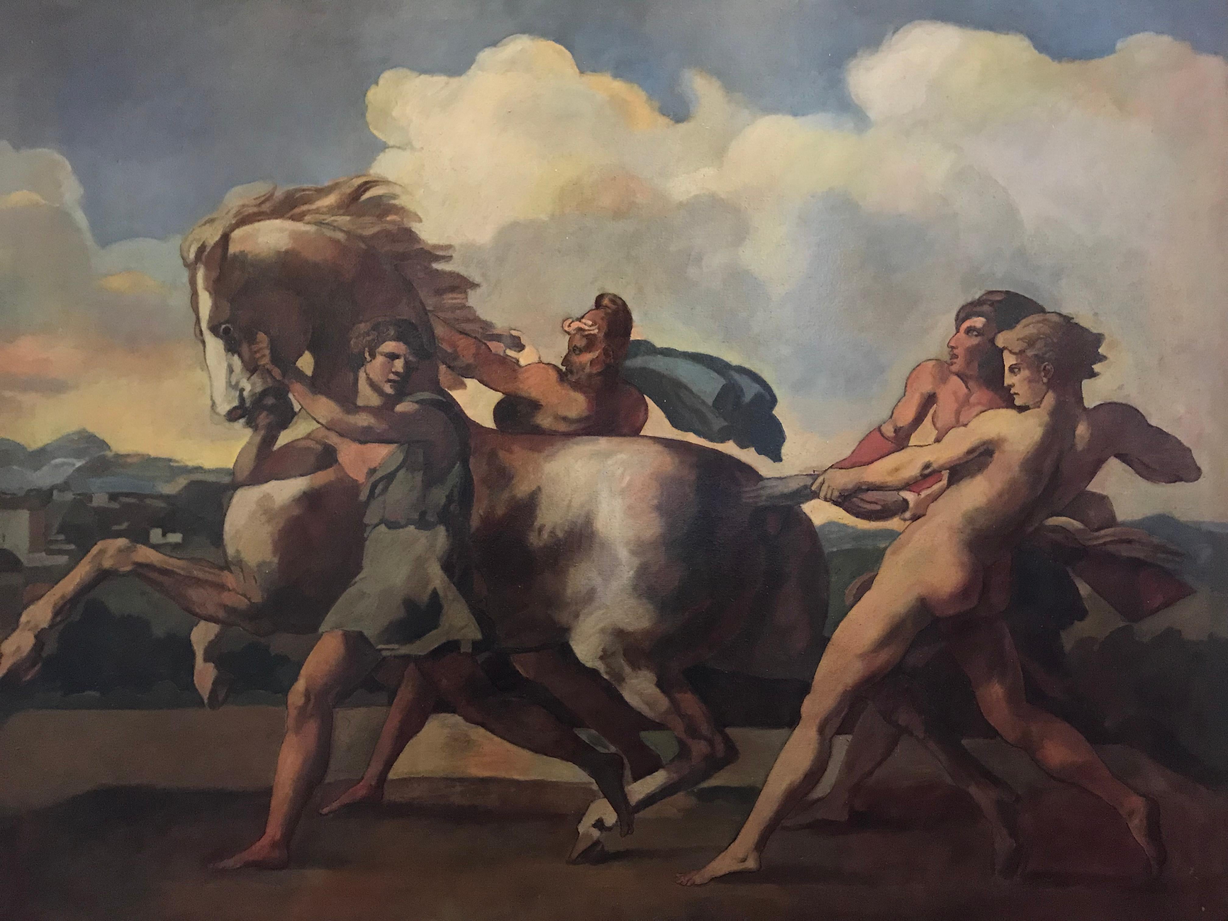greek horse painting