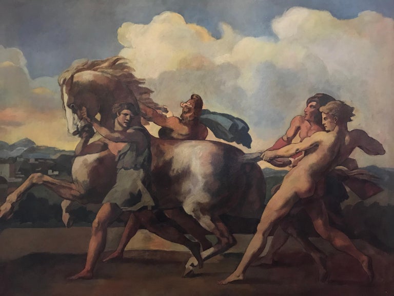 Continental School Huge Greek Mythology Painting The Start Of