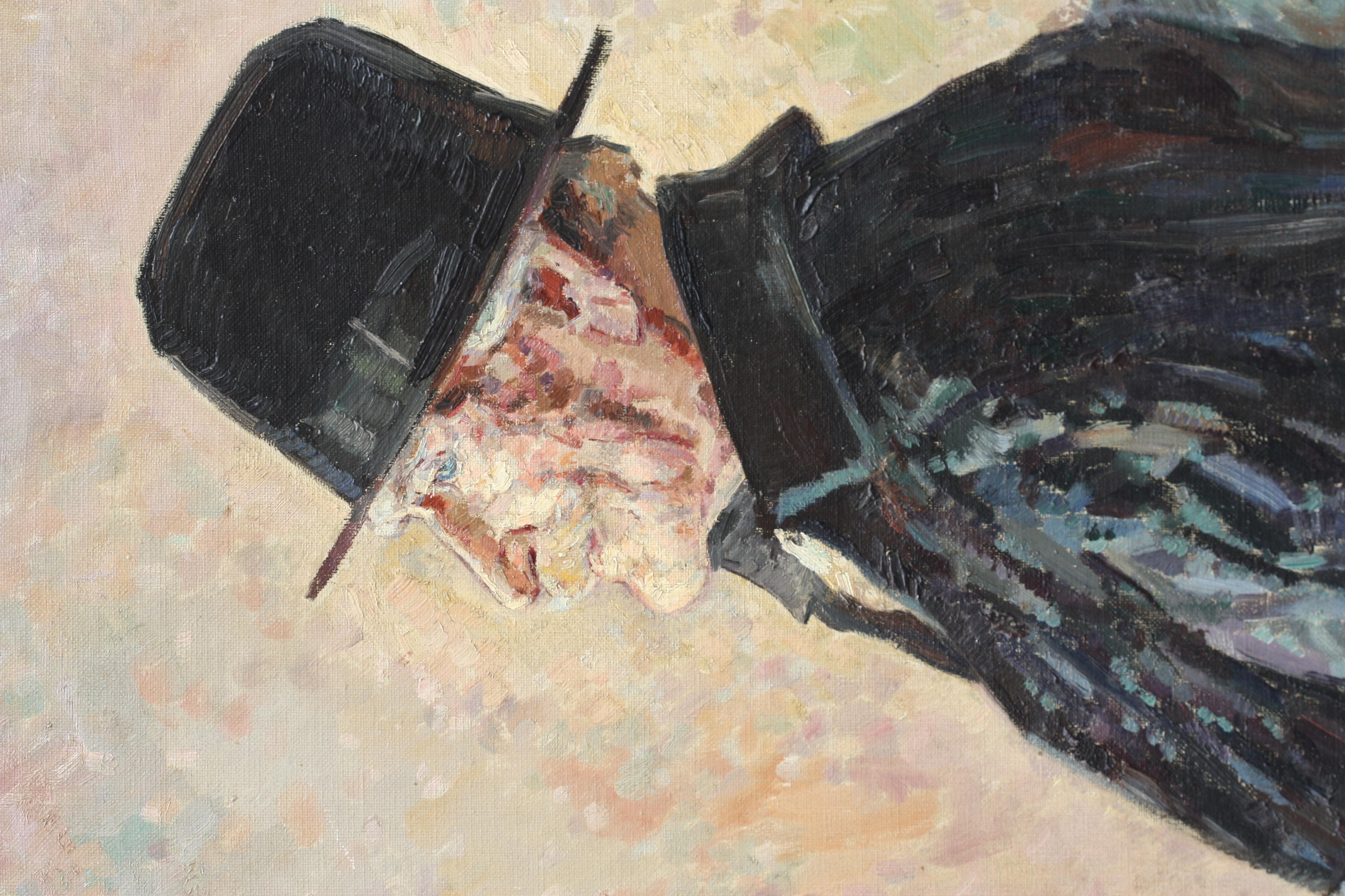 Kontinentale Schule der Kontinentalschule des 20. Jahrhunderts „Gentleman with Cane“ im Zustand „Gut“ im Angebot in West Palm Beach, FL