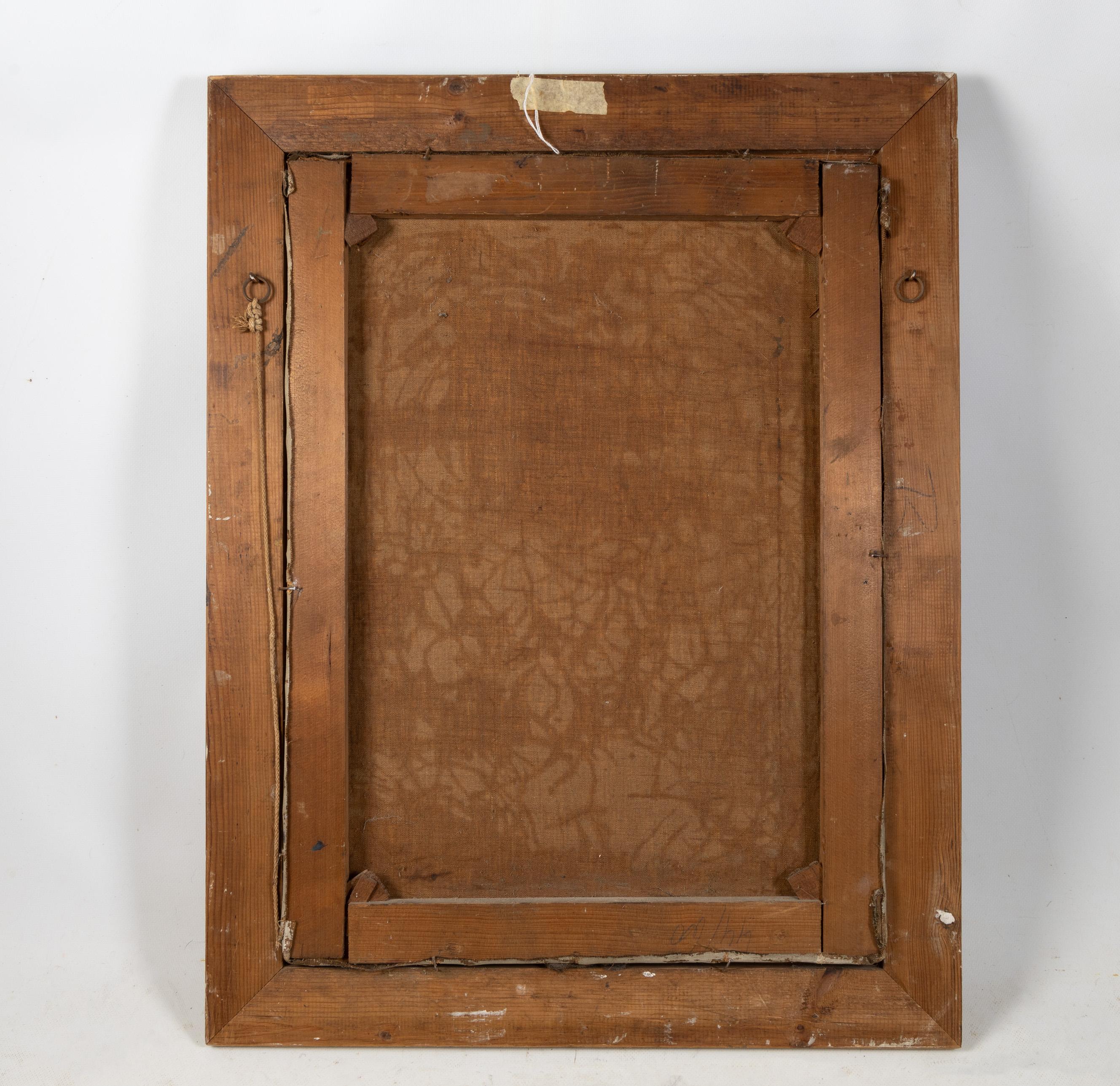 Continental School, Ende 19. Jahrhundert Öl auf Leinwand - Zwei Frauen mit Kohlköpfen im Angebot 7