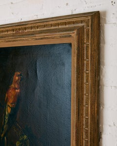 Continental School, Painting of a Parrot Perched above an assortment fruit.