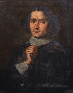 Portrait de jeune Nobleman peint à l'huile d'un maître espagnol du 17ème siècle