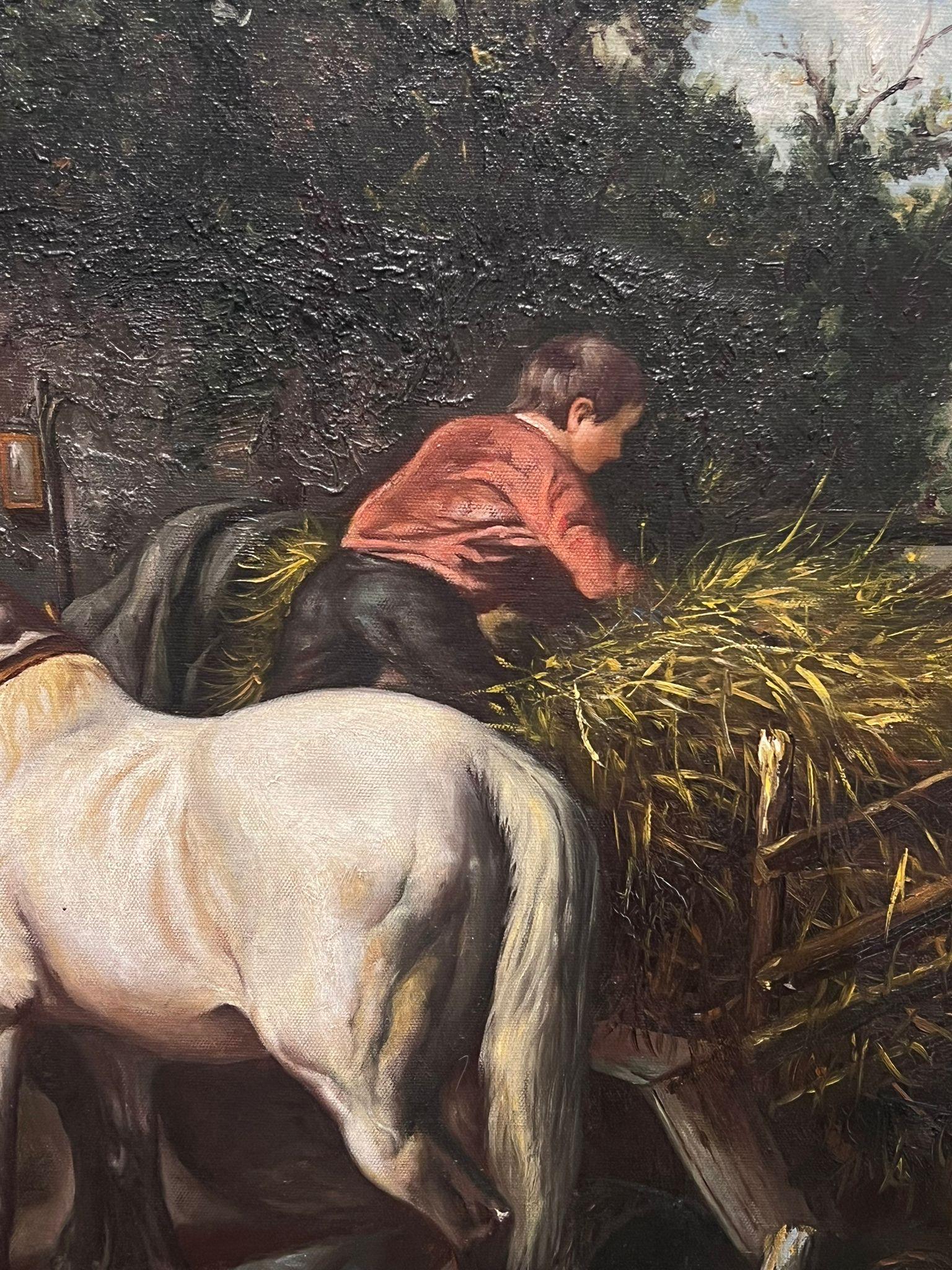 Amigos de la granja
Continental School, segunda mitad del siglo XX
óleo sobre lienzo, sin enmarcar
Lienzo: 20 x 24 pulgadas
Procedencia: Colección privada, Dorset, Inglaterra
Estado: muy buen estado 

Para más información, ponte en contacto con
