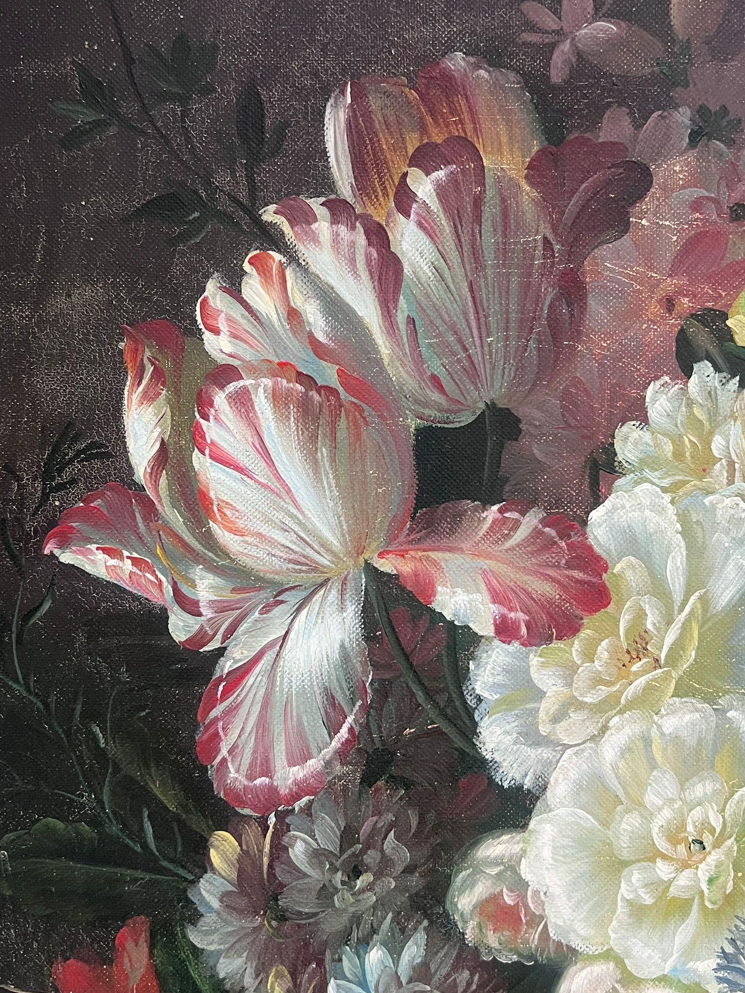 Profusión de flores
Continental School, finales del siglo XX
una obra pastiche según el estilo anterior
óleo sobre lienzo, sin enmarcar
lienzo : 36 x 24 pulgadas
procedencia: colección privada, Devon, Inglaterra
estado: muy bueno y en buen estado 