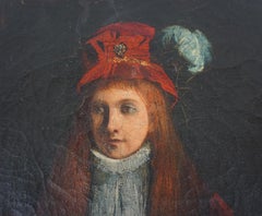 Retrato renacentista del norte de Europa -- Mujer joven con pelo rojo