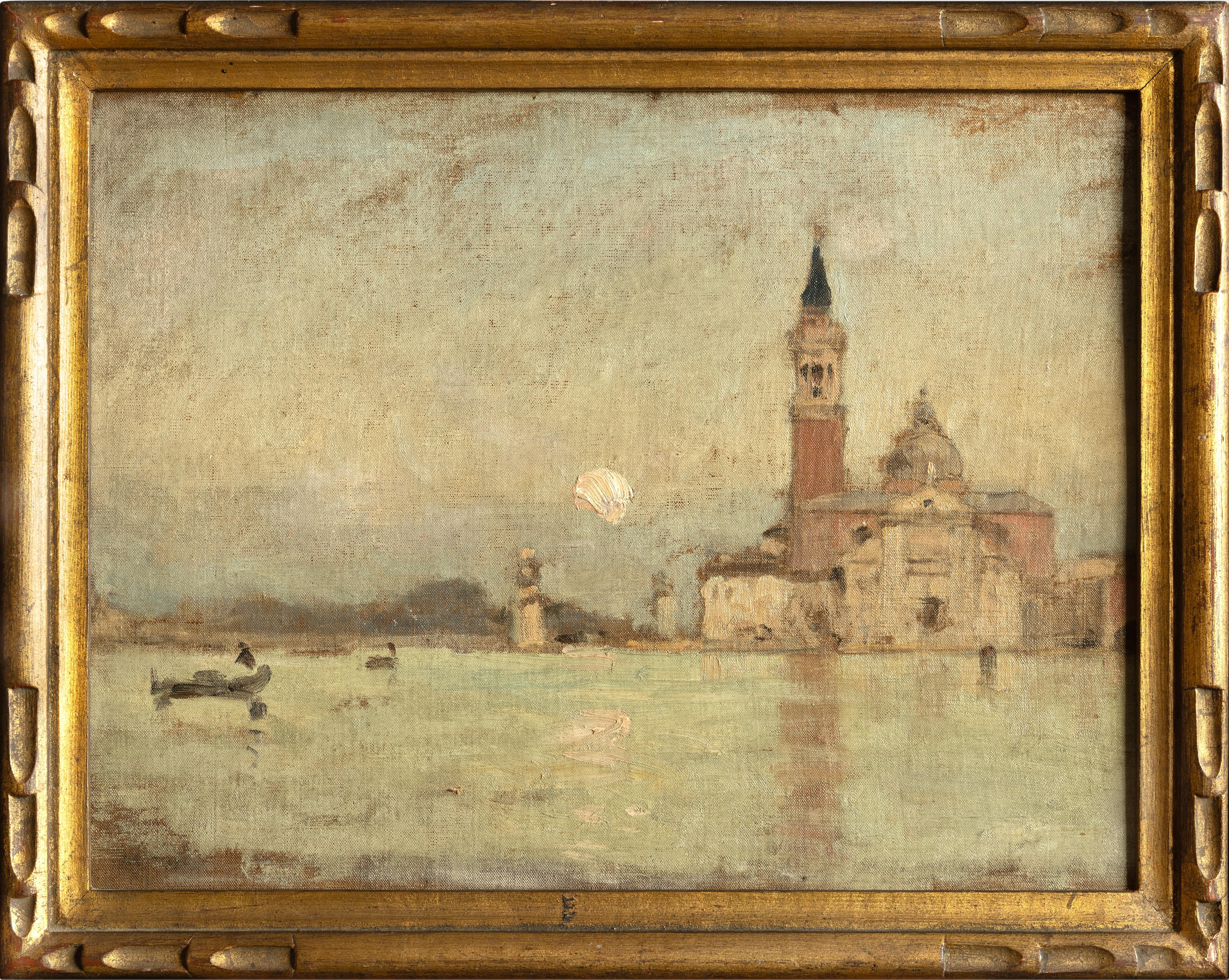 Landscape Painting Continental School - San Giorgio Maggiore, Venice