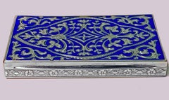 Continental Silver Enamel Box, circa 1920