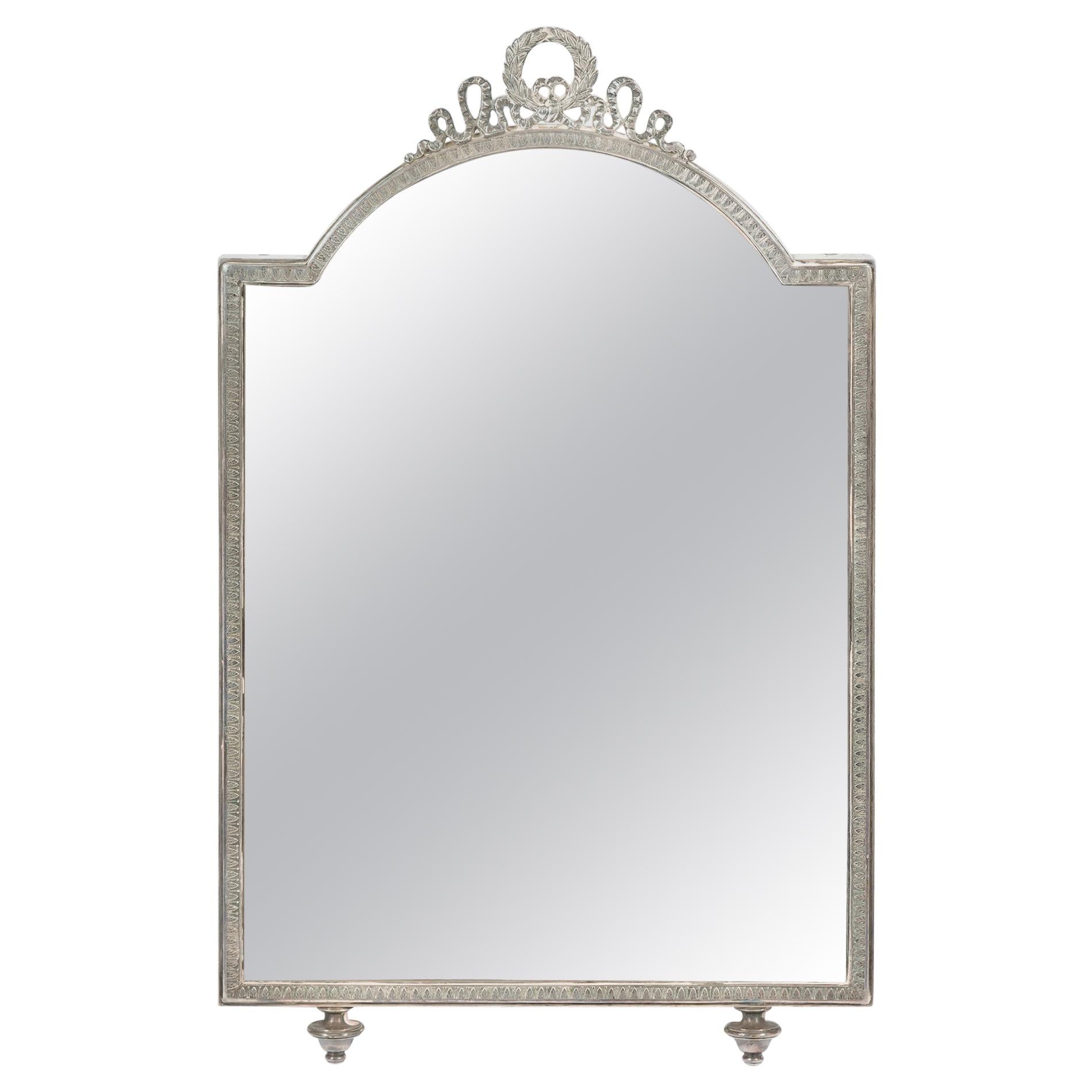 Continental 1940's Silver Plated Dressing-Table Mirror
