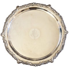 Continental Silver Plated Round Tray