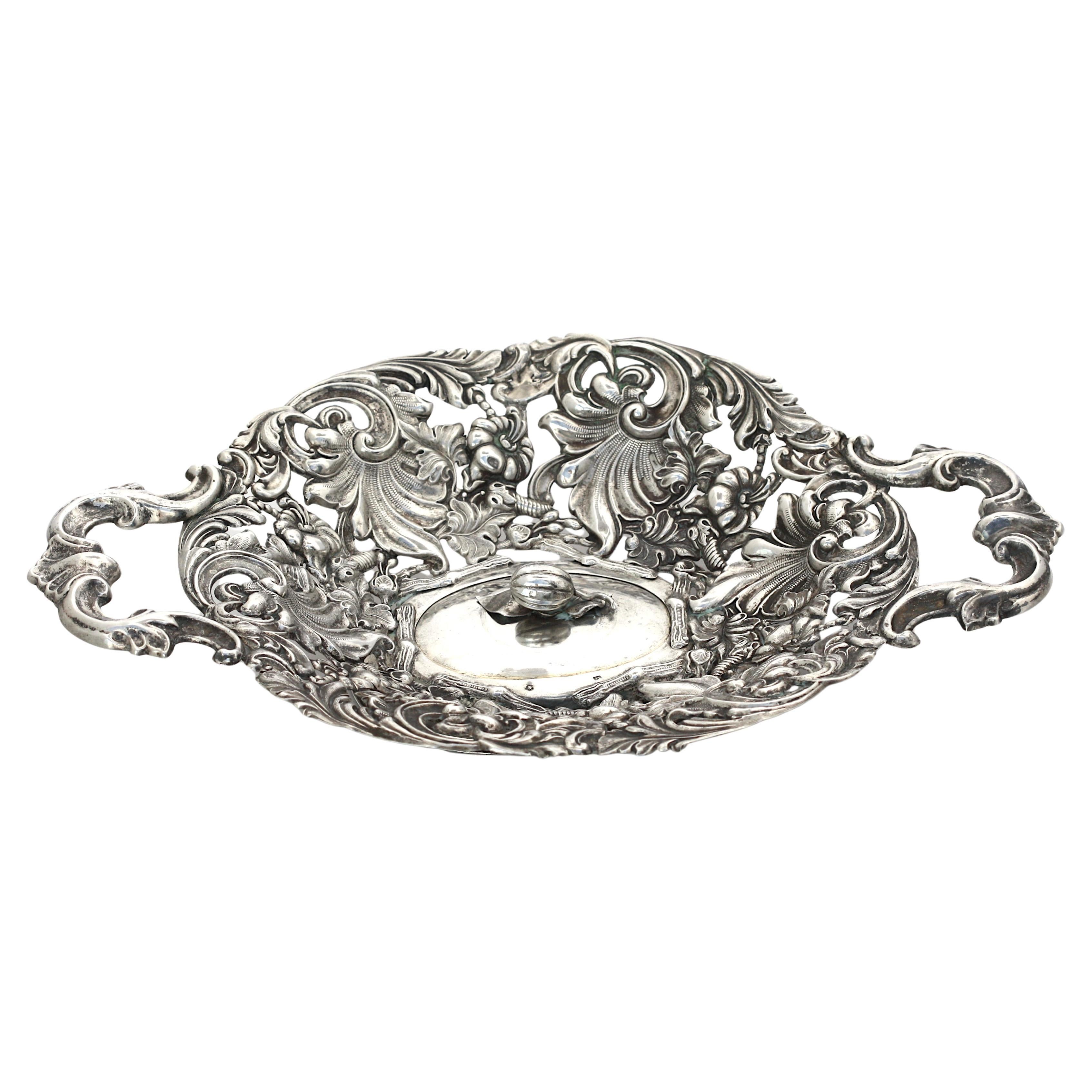 Continental Silver Two-Handled Tray