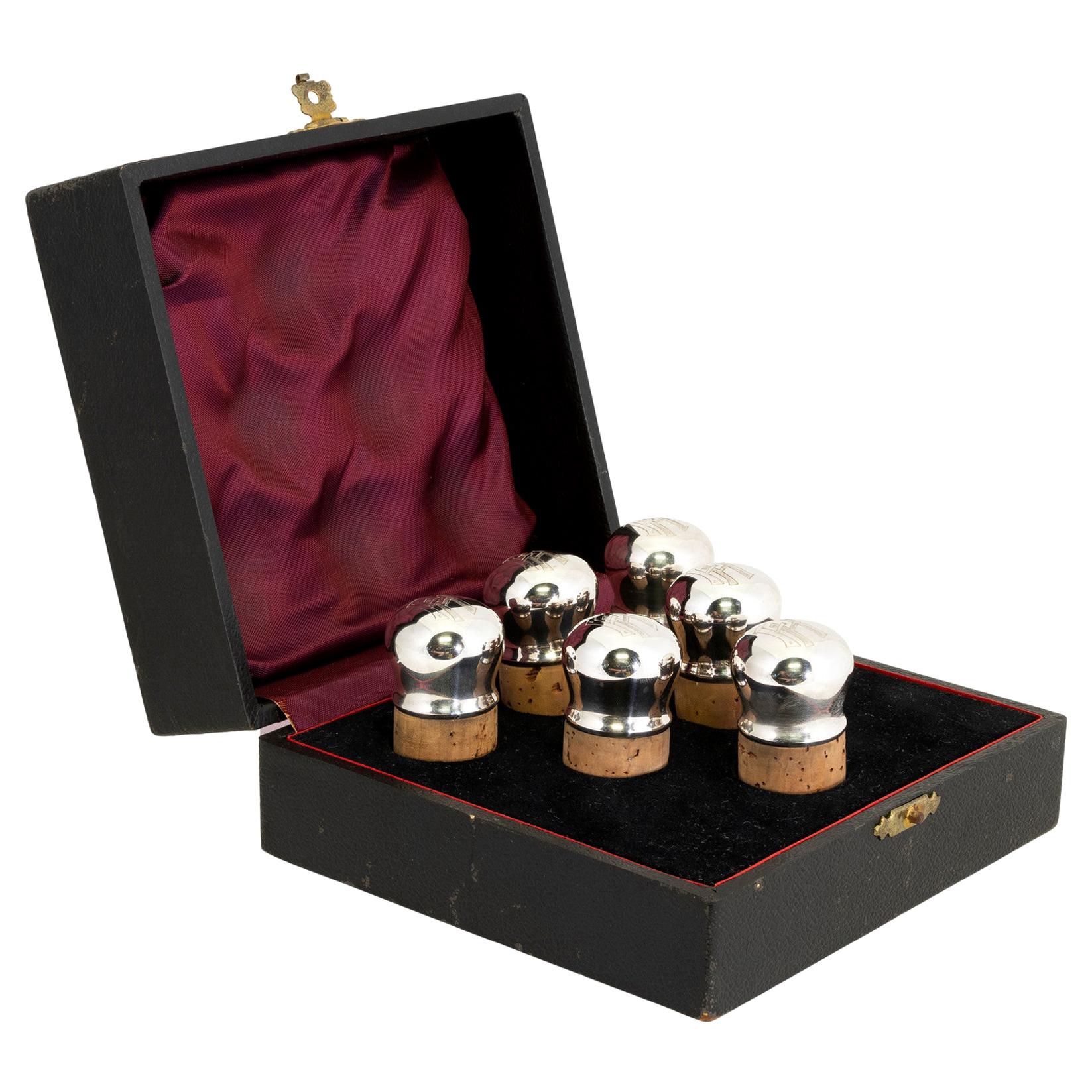 Continental Silver Wine Stoppers For Sale