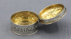 Continental Sterling Silver "Patch Box", Late 19th Century