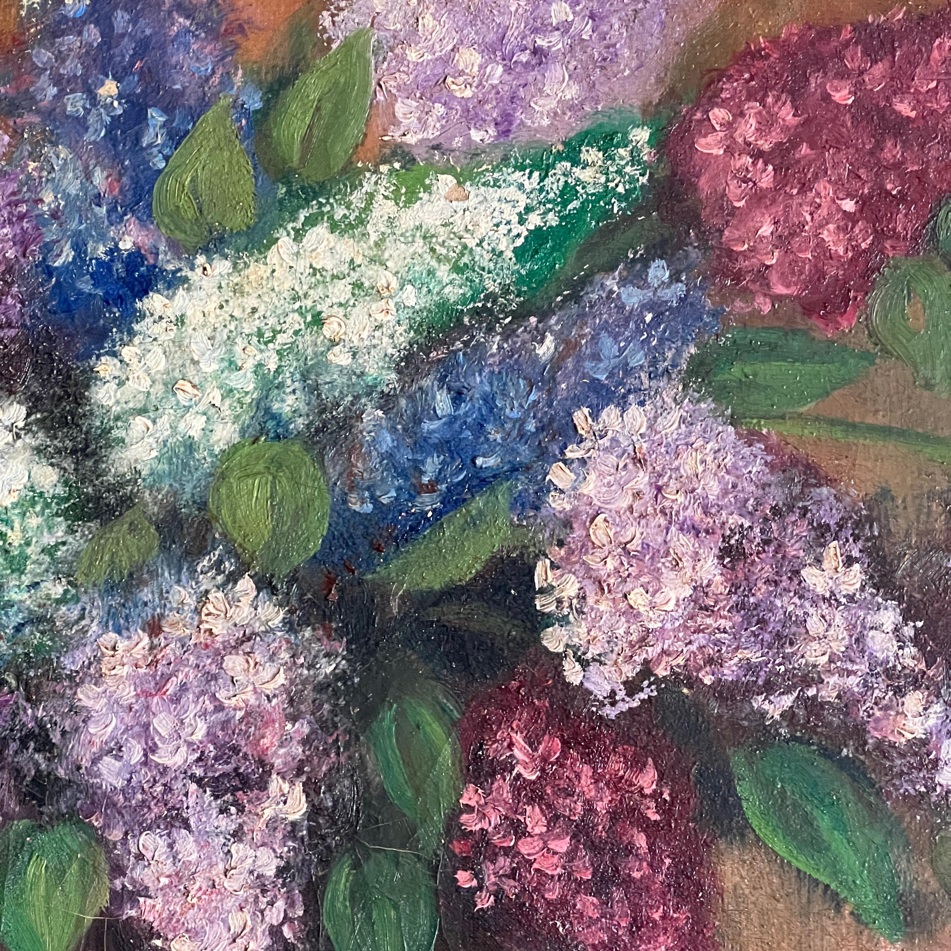 Kontinentales Stillleben Impasto Öl auf Leinwand (Französisch) im Angebot