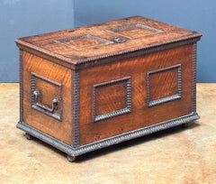Continental Strong Box of Iron-Bound Walnut from the Renaissance
