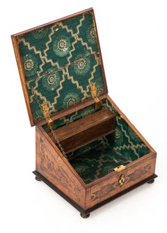 Herstellerschachtel aus Spitze mit Intarsien im kontinentalen Stil, um 1720