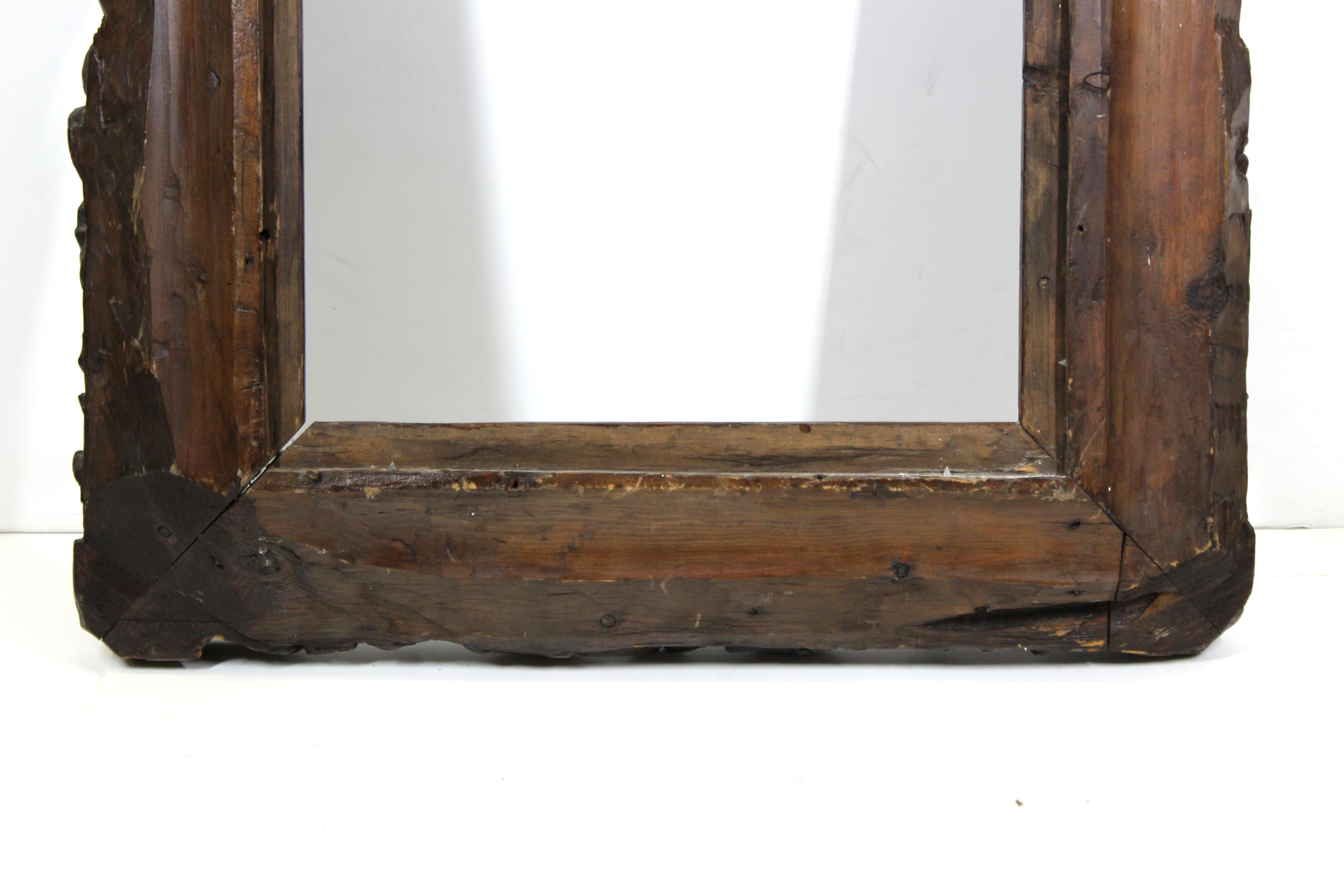 Continental Tropical Baroque Master Carver Wood Frame with Heavy Carved Foliage For Sale 4