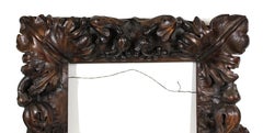 Continental Tropical Barock Masterly Carver Holzrahmen mit schweren geschnitzten Laub