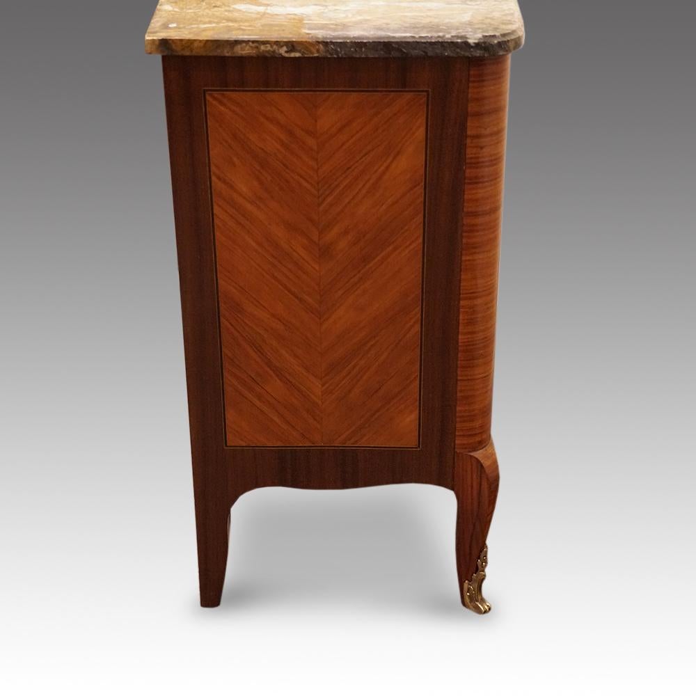 Continental Walnut Marble-Top Commode, circa 1920 For Sale 2
