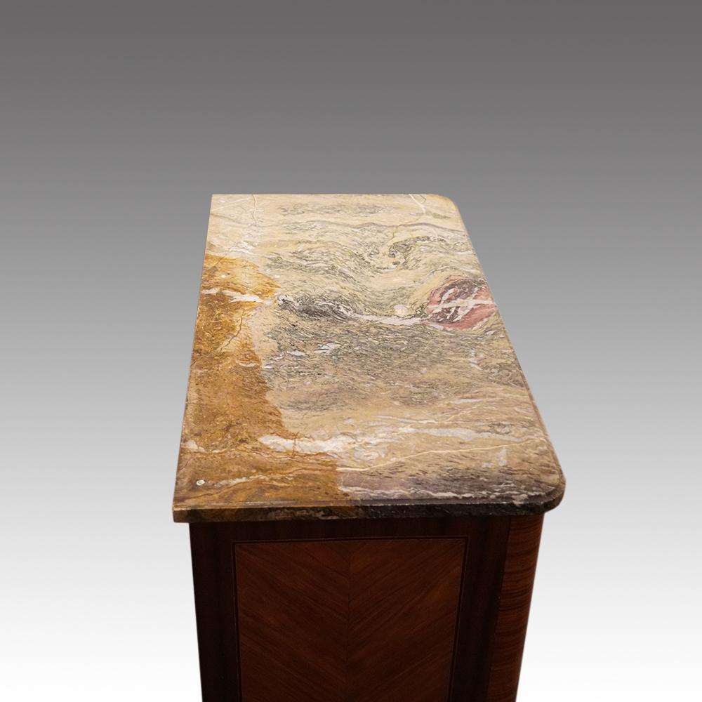 Continental Walnut Marble-Top Commode, circa 1920 For Sale 3