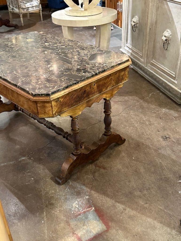 Continental Walnut Occasional Table For Sale 1
