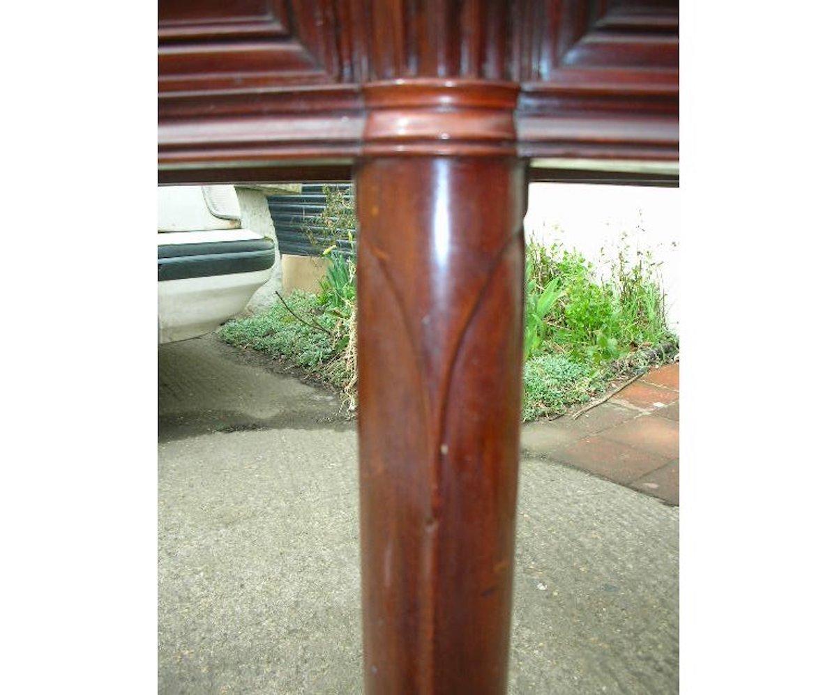 Continental Walnut Octagonal Center Table in the Manner of Henry Van der Velde For Sale 3