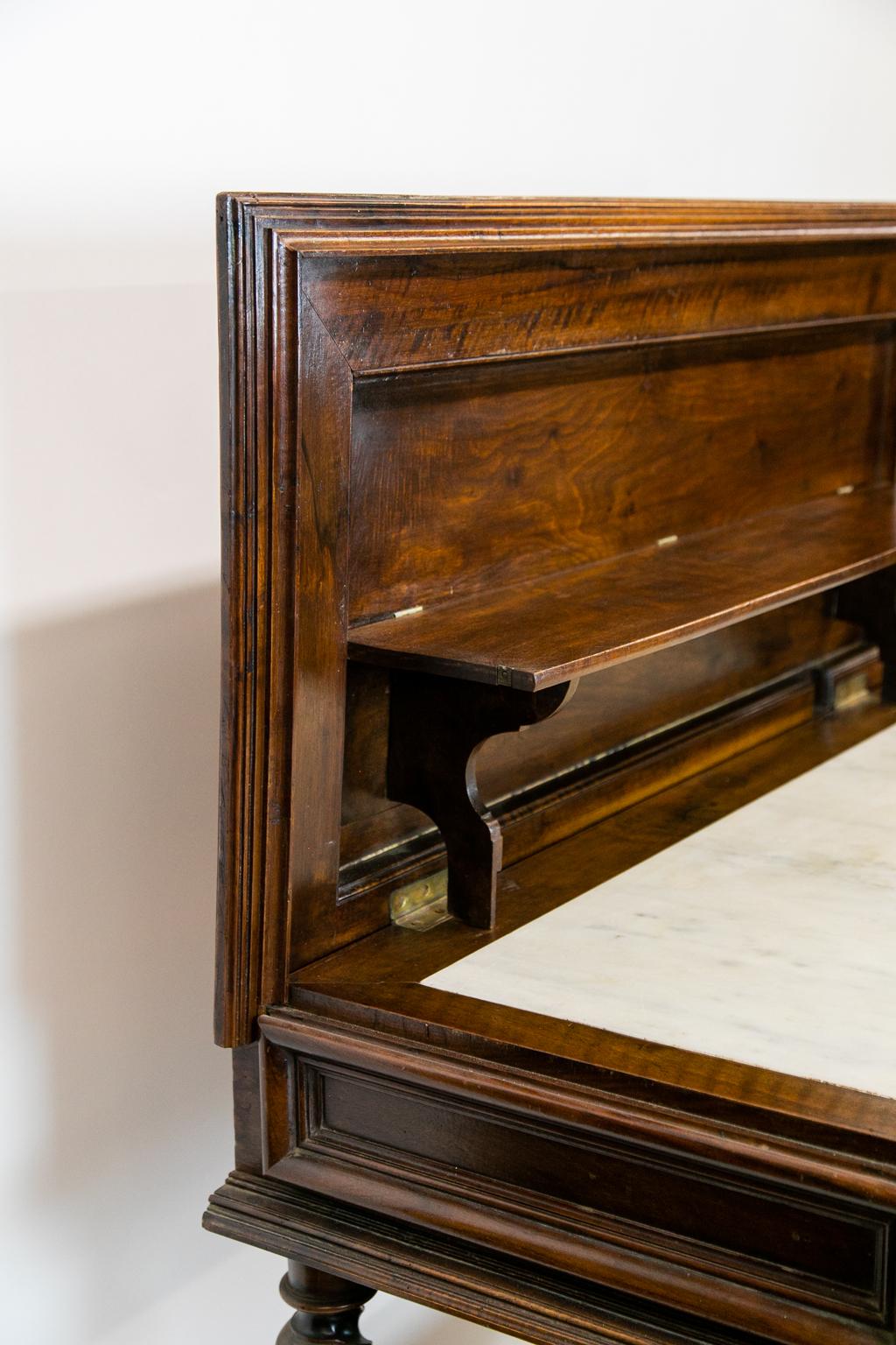 Continental Walnut Three-Tiered Barley Twist Shelf 11