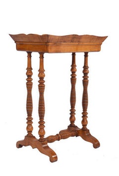 Continental Walnut Work/Side Table