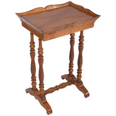 Continental Walnut Work/Side Table