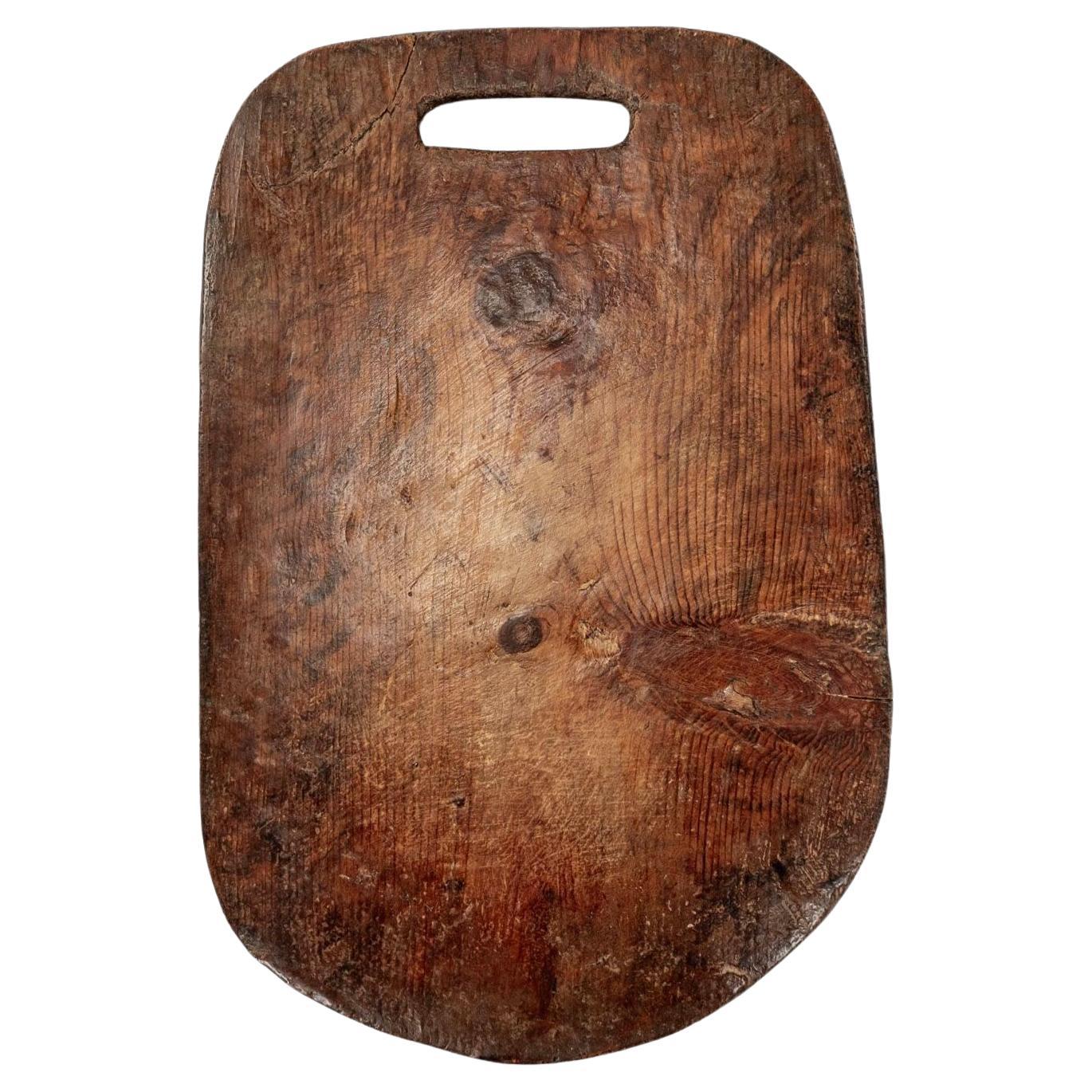 Continental Waxed-Pine Bread Board For Sale