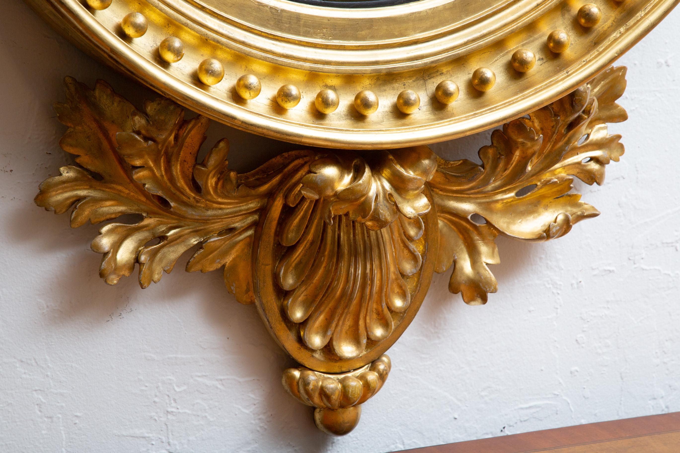 Continentinal Gilt Early 19th Century Wall Mirror For Sale 5