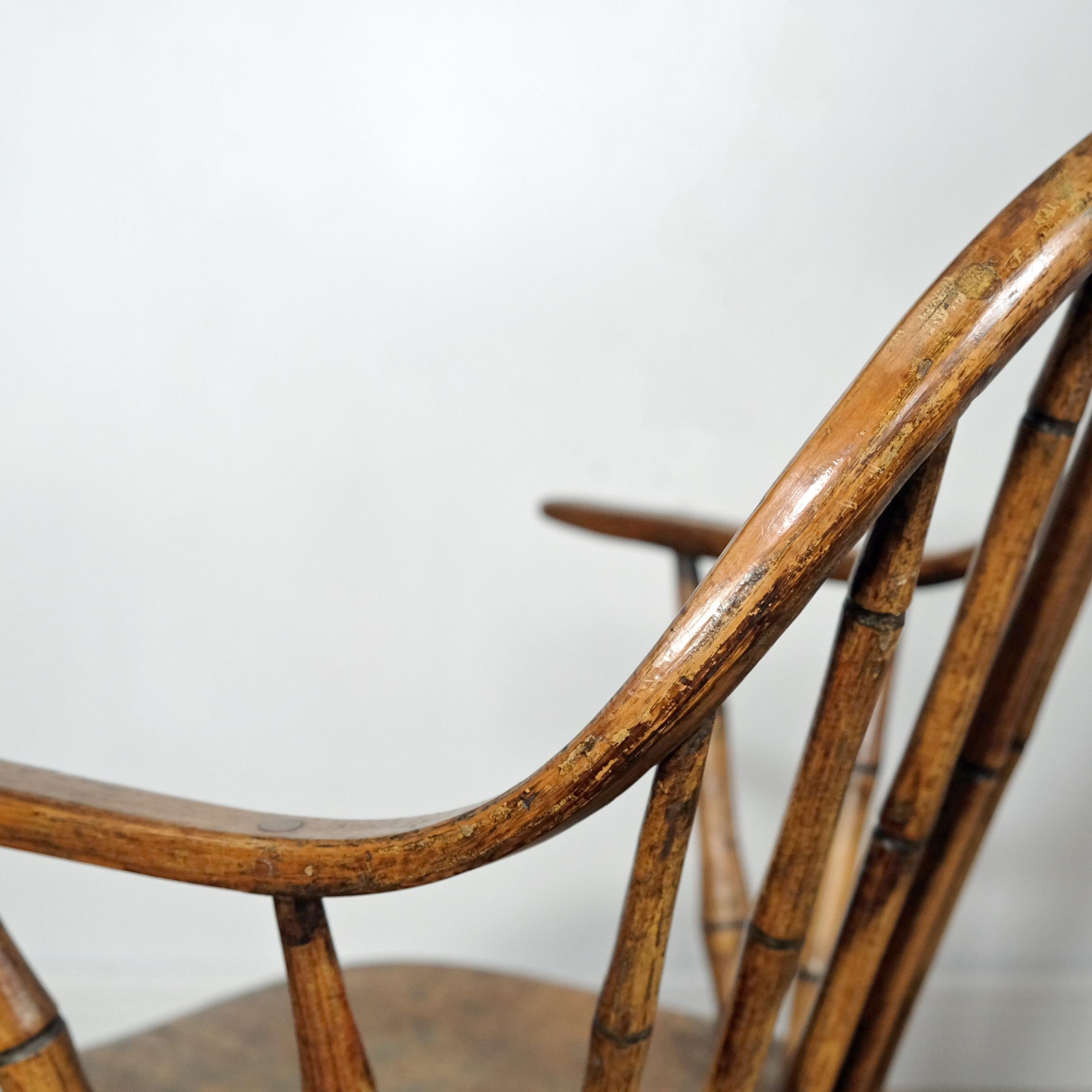 Continuous Arm Yealmpton Windsor Chair, English, Armchair, Original Paint, 1820s 3