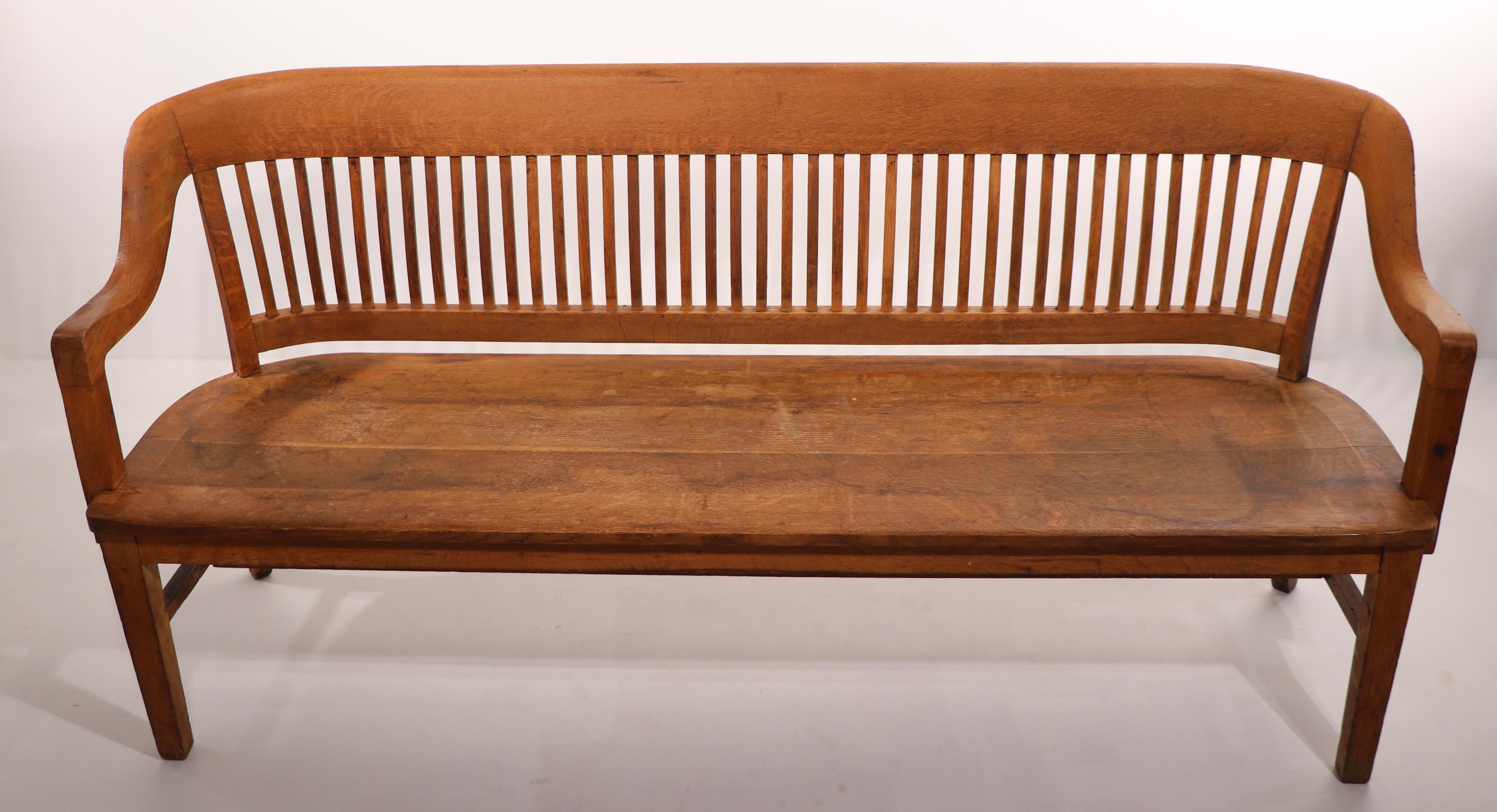 Continuous Back Courthouse Bench by Gunlocke 2