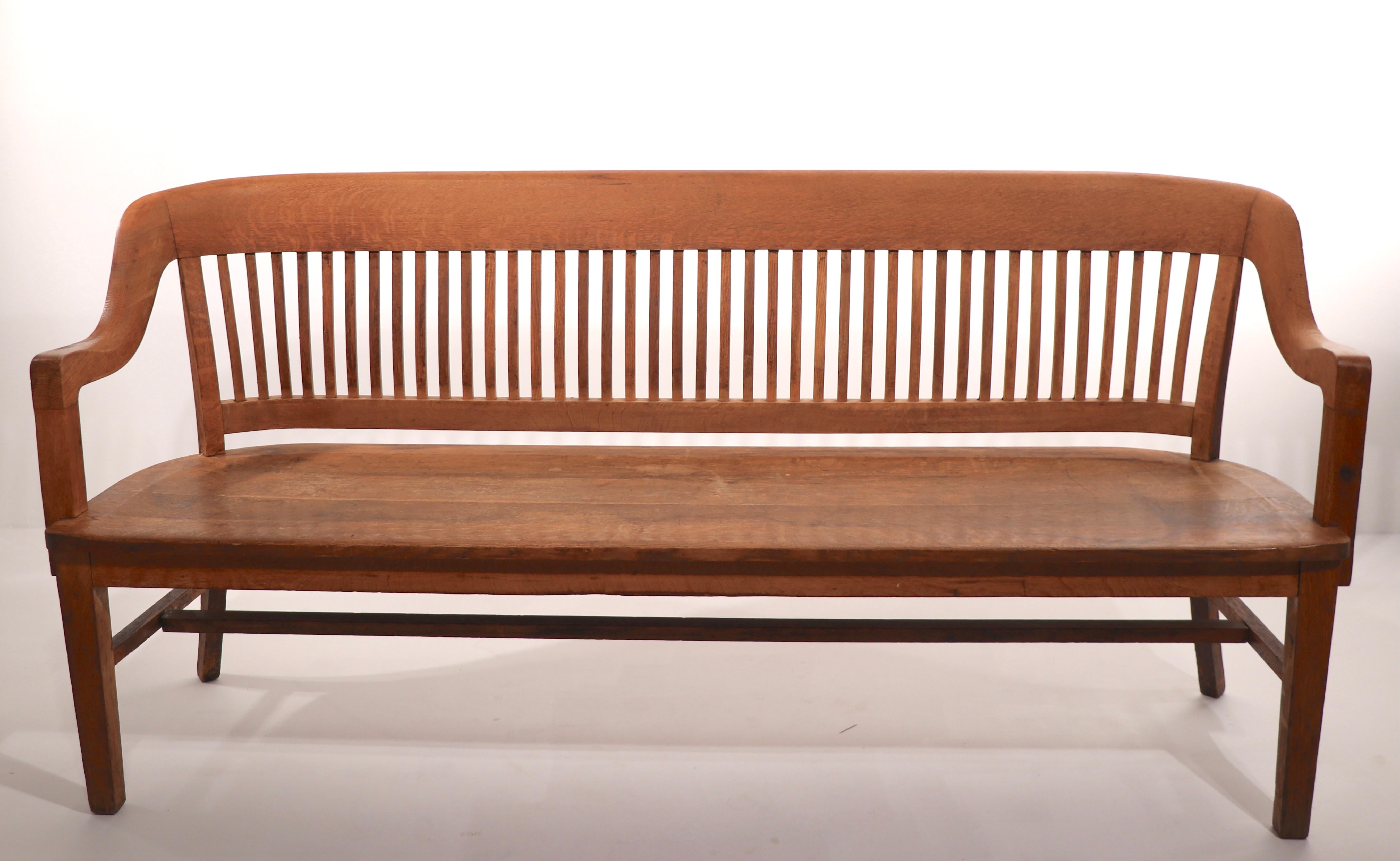 Continuous Back Courthouse Bench by Gunlocke 1