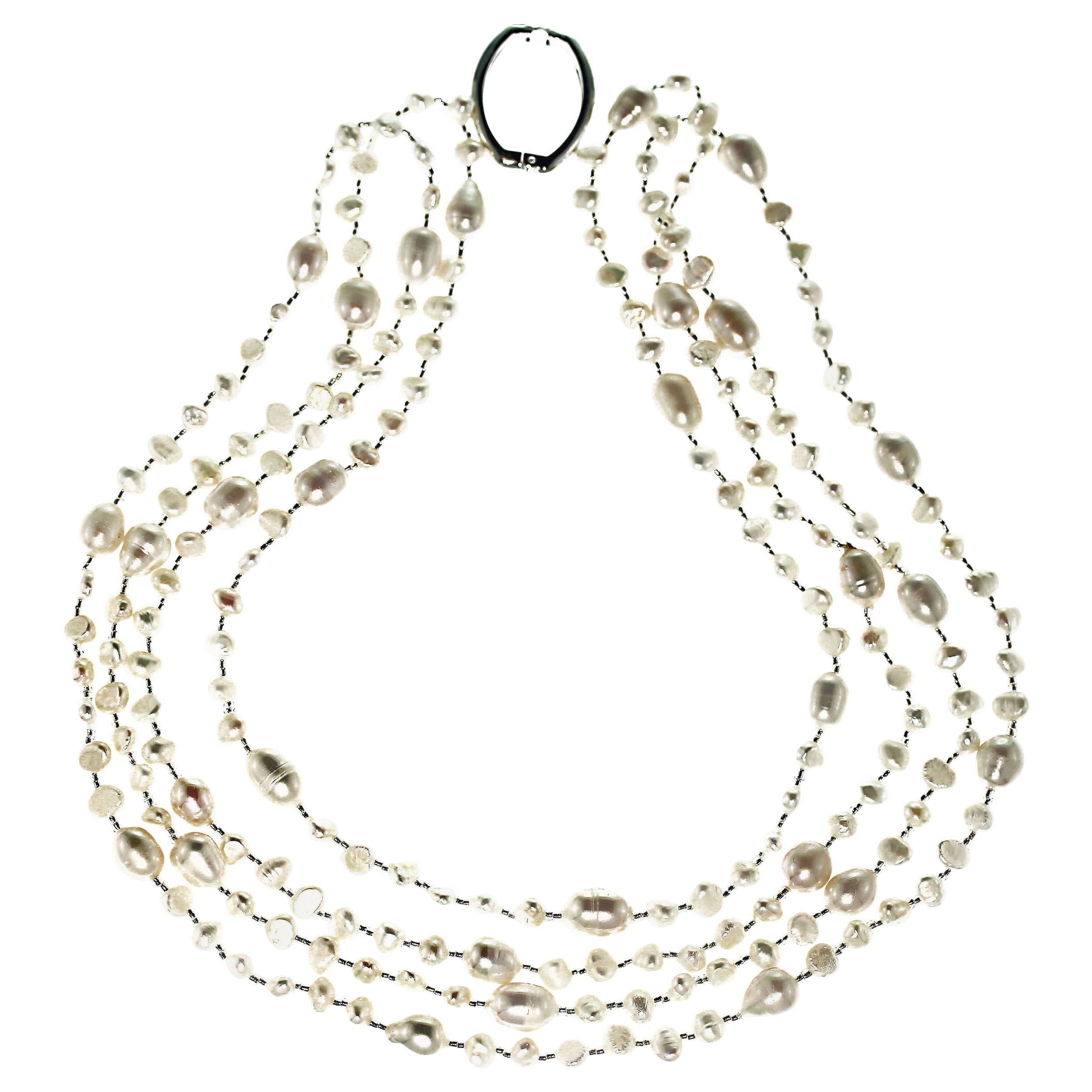 Continuous Strand Freshwater Pearl Necklace