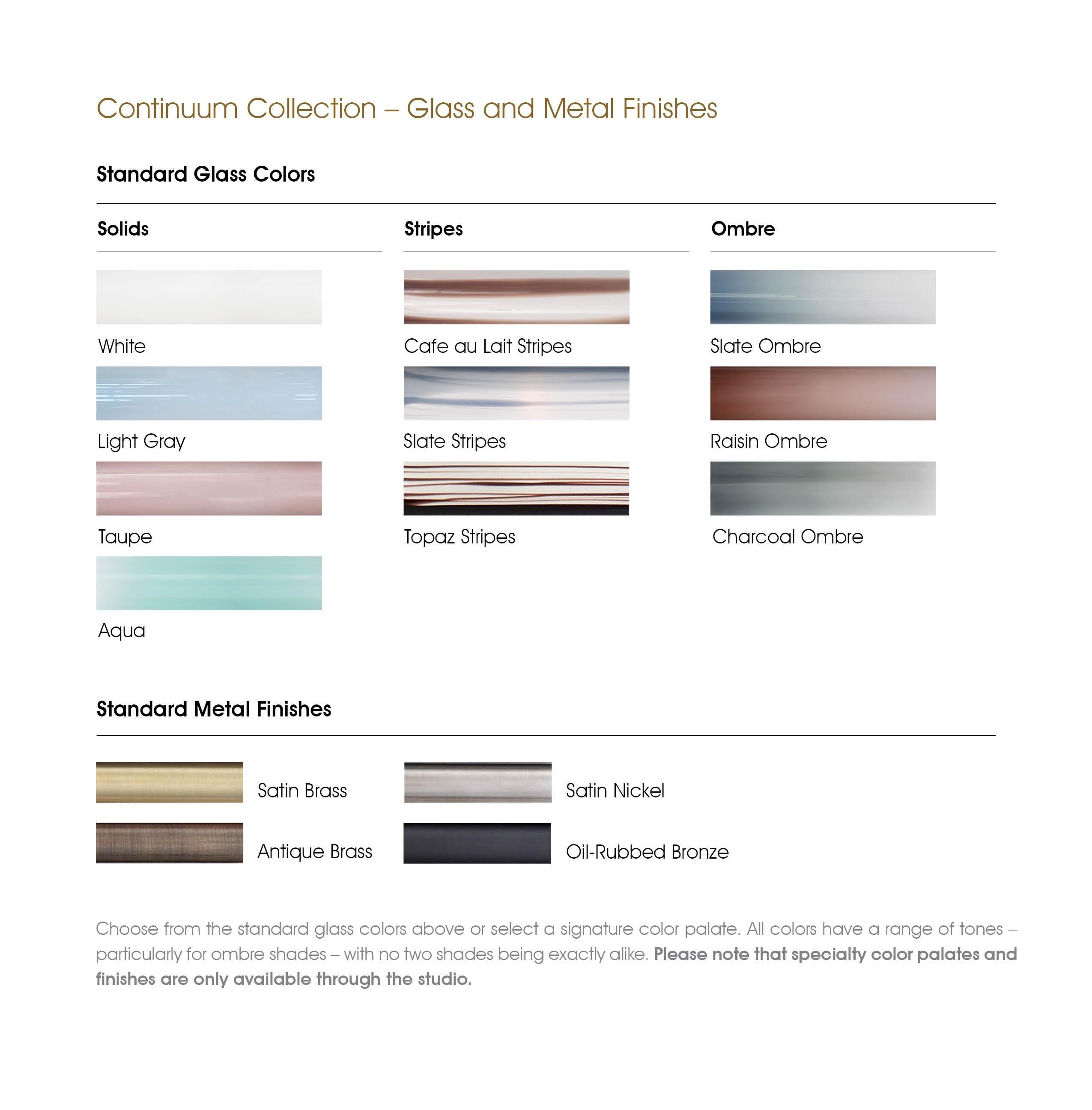 Continuum 64 Kronleuchter: Anthrazit, Grau, Weiß Ombre Glas by Avram Rusu STUDIO im Angebot 1