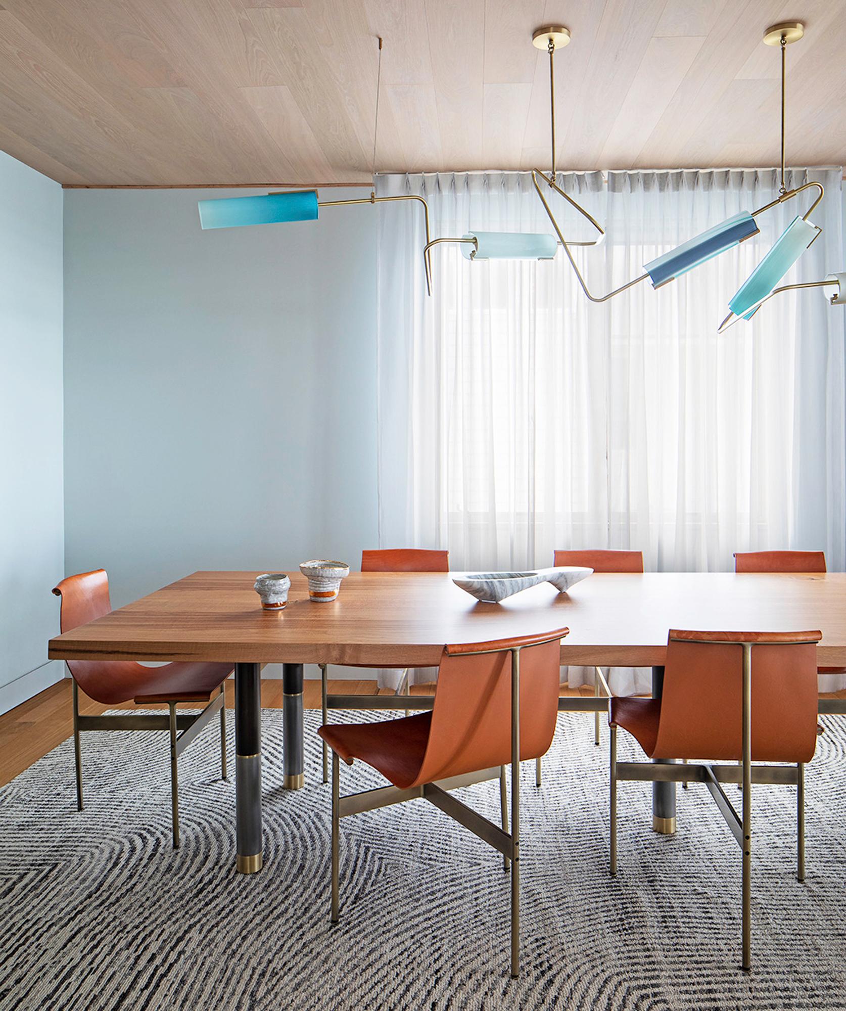 Continuum 72 Kronleuchter: Taube, Schiefer, Topas, Graues Glas by Avram Rusu STUDIO im Angebot 1