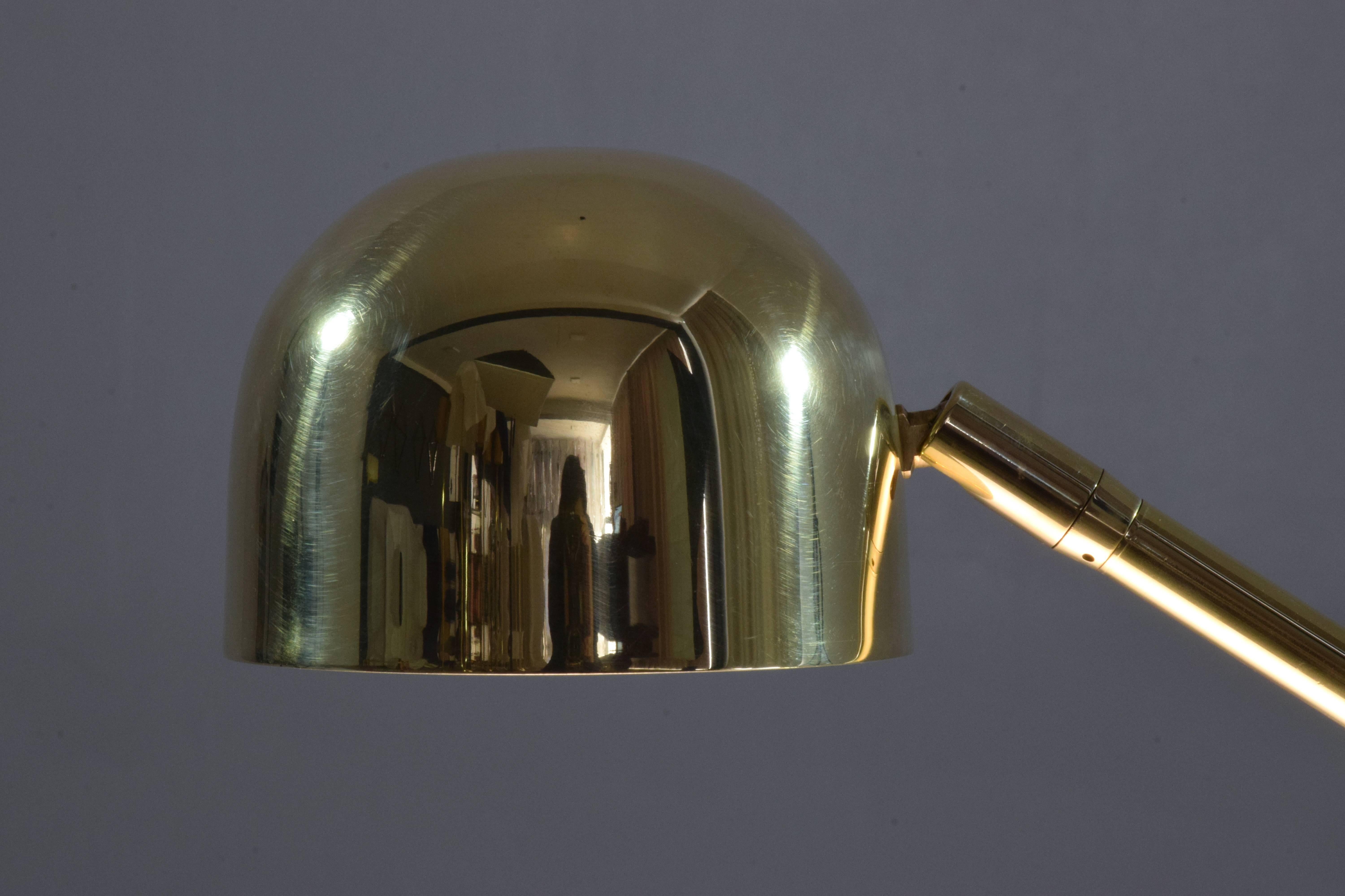 Brass Continuum-I Contemporary Table Lamp, Flow Collection