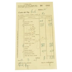 Laundry account 6369 of Mr. Sala cabin 116 of the 1936 REX Transatlantic