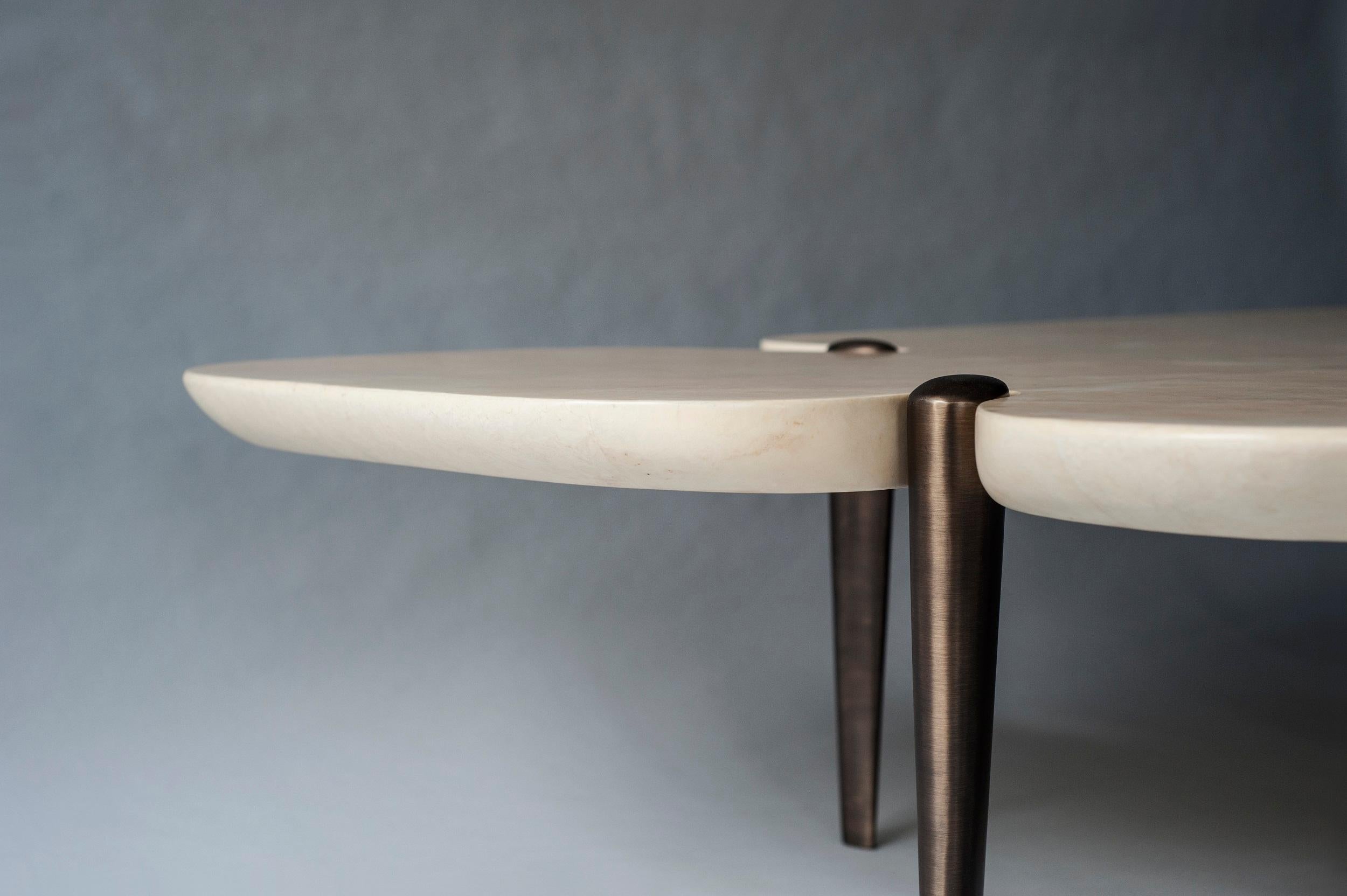 Mid-Century Modern Table basse ou table à cocktail Contour de DeMuro Das en vente