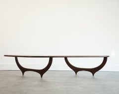 Contour Coffee Table in Special Walnut by Stamford Modern