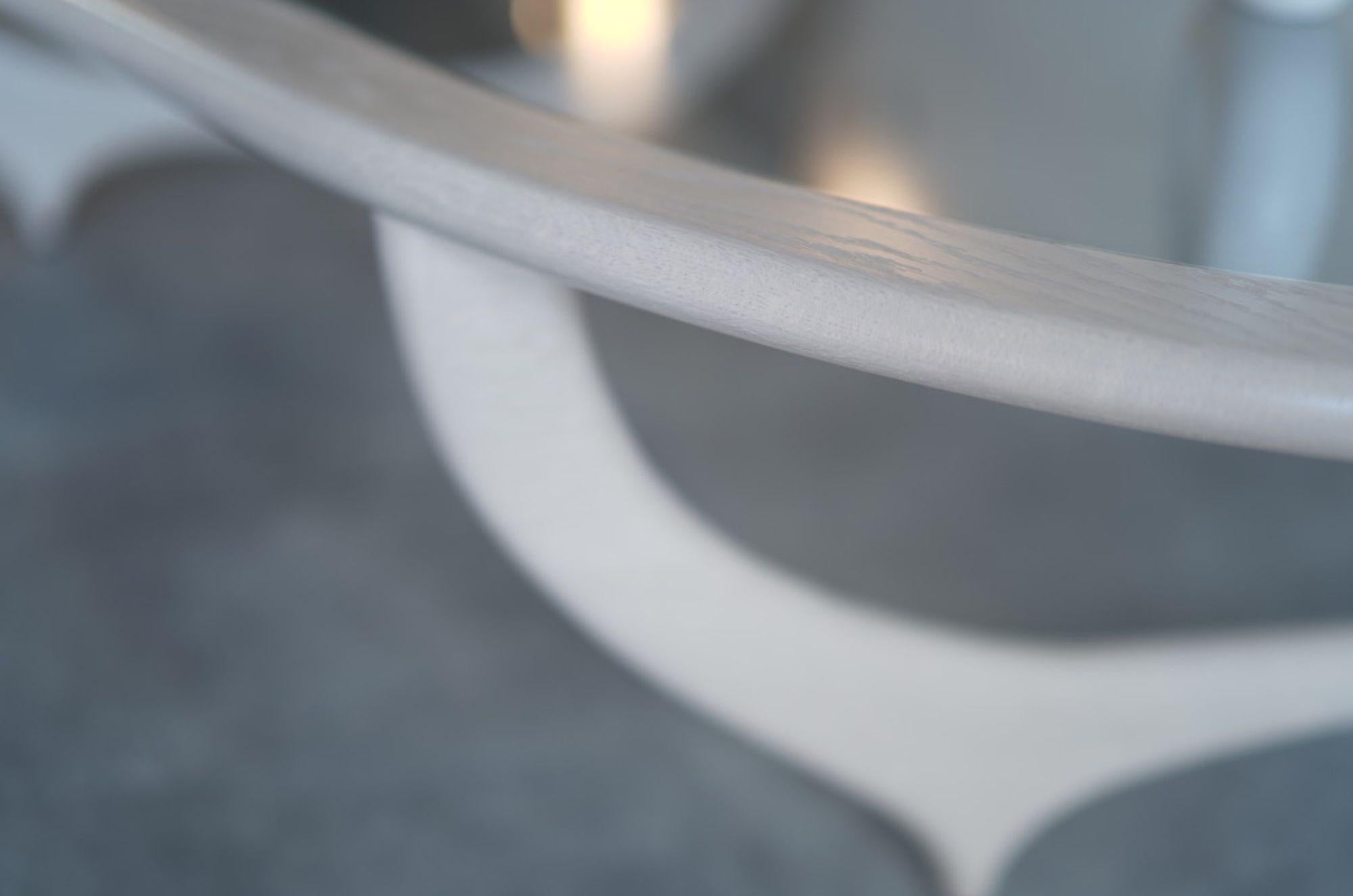 Contour Couchtisch aus weißer Eiche von Stamford Modern im Angebot 4
