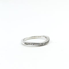 Contour Diamond Band in 14k white gold