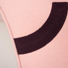 Bestickter Eckhocker mit Contour, gesteppter Schaukelhocker, moderner Ecksessel